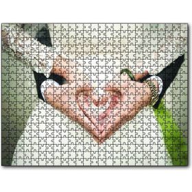 Cakapuzzle Damat Gelin Kalpli Eller Ahşap 500 Parça Puzzle