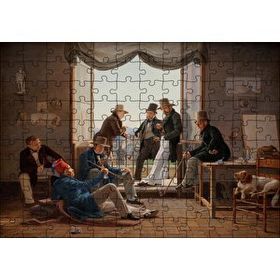 Cakapuzzle Danimarkalı Sanatçılar Roma'da 120 Parça Yapboz MDF Puzzle