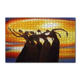 Cakapuzzle Dans Eden Afrikalı Kadınlar 120 Parça Ahşap Puzzle