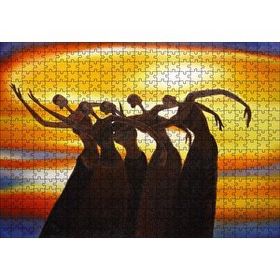 Cakapuzzle Dans Eden Afrikalı Kadınlar 120 Parça Ahşap Puzzle