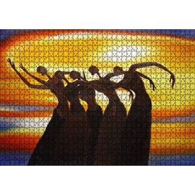 Cakapuzzle Dans Eden Afrikalı Kadınlar 120 Parça Ahşap Puzzle