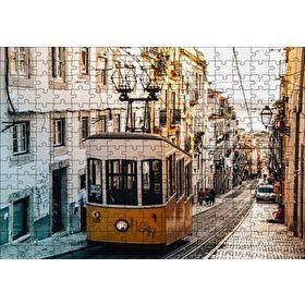 Cakapuzzle Dar Sokaktaki Tramvay Mdf 255 Parça Puzzle