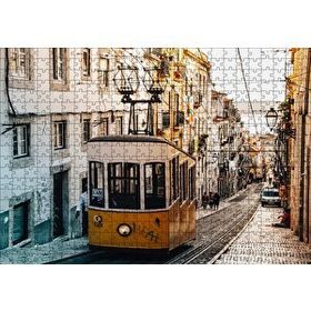 Cakapuzzle Dar Sokaktaki Tramvay Mdf 500 Parça Puzzle