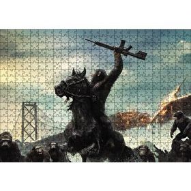 Cakapuzzle Dawn Of the Planet Of the Apes Ahşap 500 Parça Puzzle