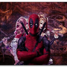 Cakapuzzle Deadpool Harley Quinn Ahşap 1000 Parça Puzzle