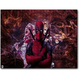 Cakapuzzle Deadpool Harley Quinn Ahşap 1000 Parça Puzzle