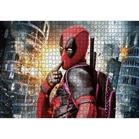 Cakapuzzle Deadpool Hayret Süper Kahraman Çizgi Roman Görseli 120 Parça Ahşap Puzzle