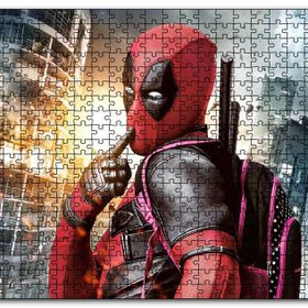 Cakapuzzle Deadpool Hayret Süper Kahraman Çizgi Roman Mdf 255 Parça Puzzle
