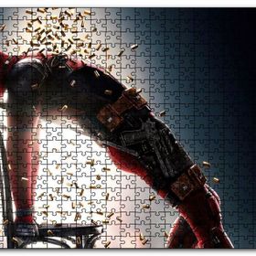 Cakapuzzle Deadpool ve Boş Kovanlar Mdf 120 Parça Puzzle