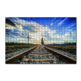 Cakapuzzle Demir Yolu Kız 120 Parça Ahşap Puzzle