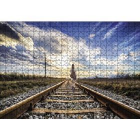 Cakapuzzle Demir Yolu Kız 500 Parça Puzzle