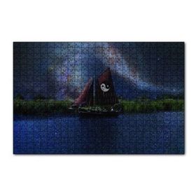 Cakapuzzle Denge İşaretli Yelkenli Gemi 120 Parça Ahşap Puzzle