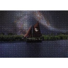 Cakapuzzle Denge İşaretli Yelkenli Gemi 120 Parça Ahşap Puzzle