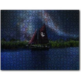 Cakapuzzle Denge İşaretli Yelkenli Gemi Ahşap 1000 Parça Puzzle