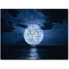 Cakapuzzle Deniz, Bulutlar Kuşlar ve Süper Ay 1000 Parça Puzzle