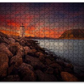Cakapuzzle Deniz Feneri Alacakaranlık Ahşap 255 Parça Puzzle