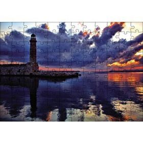 Cakapuzzle Deniz Feneri Gün Batımı 120 Parça Ahşap Puzzle