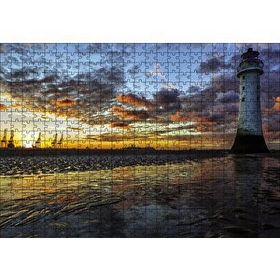 Cakapuzzle Deniz Feneri Liman 120 Parça Ahşap Puzzle