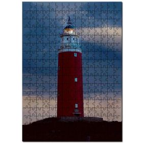 Cakapuzzle Deniz Feneri ve Günbatımında Bulutlu Gökler Mdf 255 Parça Puzzle