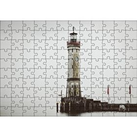 Cakapuzzle Deniz Feneri ve Sisli Deniz 120 Parça Ahşap Puzzle