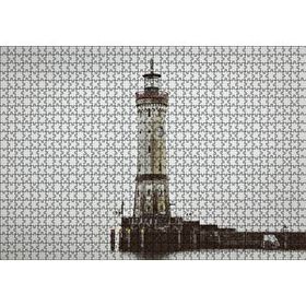 Cakapuzzle Deniz Feneri ve Sisli Deniz 120 Parça Ahşap Puzzle
