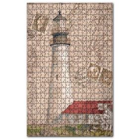 Cakapuzzle Deniz Fenerli Kart Postal Görseli Ahşap 500 Parça Puzzle