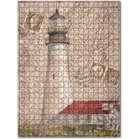 Cakapuzzle Deniz Fenerli Kart Postal Görseli Ahşap 500 Parça Puzzle