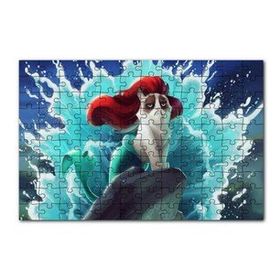 Cakapuzzle Deniz Kızı Kedisi Animasyon Görseli 120 Parça Ahşap Puzzle