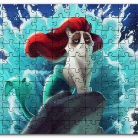 Cakapuzzle Deniz Kızı Kedisi Animasyon Görseli Mdf 500 Parça Puzzle