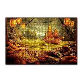 Cakapuzzle Deniz Mahsulu Sebzelerden Kemi Doğa Manzarası 120 Parça Ahşap Puzzle