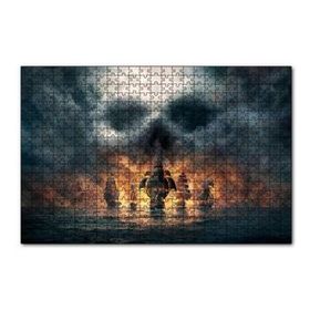 Cakapuzzle Deniz Savaşı Alevler İçinde Gemiler 120 Parça Ahşap Puzzle
