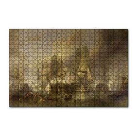 Cakapuzzle Deniz Savaşında Kalyonlar 120 Parça Ahşap Puzzle