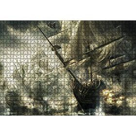 Cakapuzzle Deniz Savaşındaki Yelkenli Gemiler 120 Parça Ahşap Puzzle