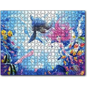 Cakapuzzle Denizaltı Prensesi Ahşap 500 Parça Puzzle