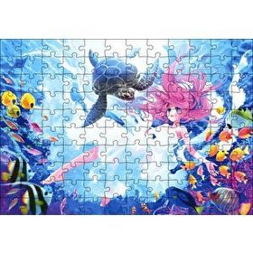 Cakapuzzle Denizaltı Prensesi Mdf 120 Parça Puzzle
