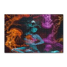 Cakapuzzle Denizanalarıyla Süzülen Kız 120 Parça Ahşap Puzzle