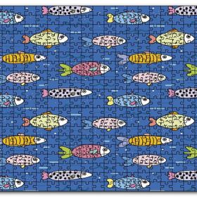 Cakapuzzle Denizde Sevimli Balıklar Karikatürize Mdf 1000 Parça Puzzle