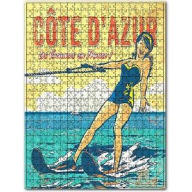 Cakapuzzle Denizde Sörfçü Kadın Afişi Görseli 120 Parça Puzzle