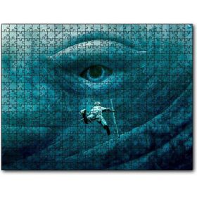 Cakapuzzle Denizin Kalbinde Balina ve Çocuk Mdf 255 Parça Puzzle