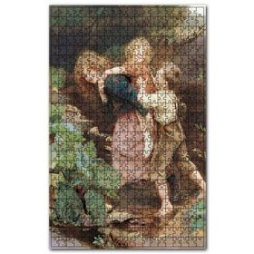Cakapuzzle Dere Kenarında Oynayan Çocuklar Ahşap 500 Parça Puzzle