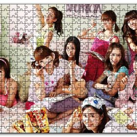 Cakapuzzle Ders Çalışan Girls Generation Kızlar Mdf 255 Parça Puzzle