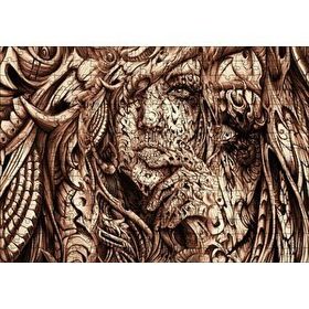 Cakapuzzle Desenler Arasında Gizli Kadın Yüzü 120 Parça Ahşap Puzzle