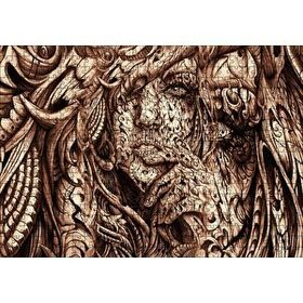 Cakapuzzle Desenler Arasında Gizli Kadın Yüzü 120 Parça Ahşap Puzzle