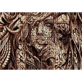 Cakapuzzle Desenler Arasında Gizli Kadın Yüzü 120 Parça Ahşap Puzzle