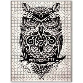 Cakapuzzle Desenli Baykuş Görseli 1000 Parça Puzzle