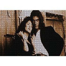 Cakapuzzle Desperado Antonio Banderas ve Salma Hayek 120 Parça Ahşap Puzzle