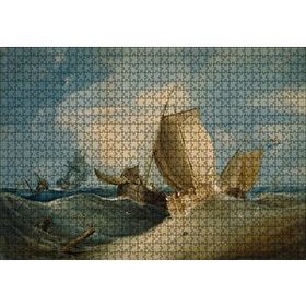 Cakapuzzle Dev Dalgalardaki Gemiler 120 Parça Ahşap Puzzle