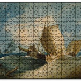 Cakapuzzle Dev Dalgalardaki Gemiler Mdf 120 Parça Puzzle