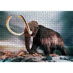 Cakapuzzle Dev Dişleriyle Mamut 120 Parça Ahşap Puzzle