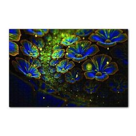 Cakapuzzle Dev Mavi Sarı Çiçekler 120 Parça Ahşap Puzzle